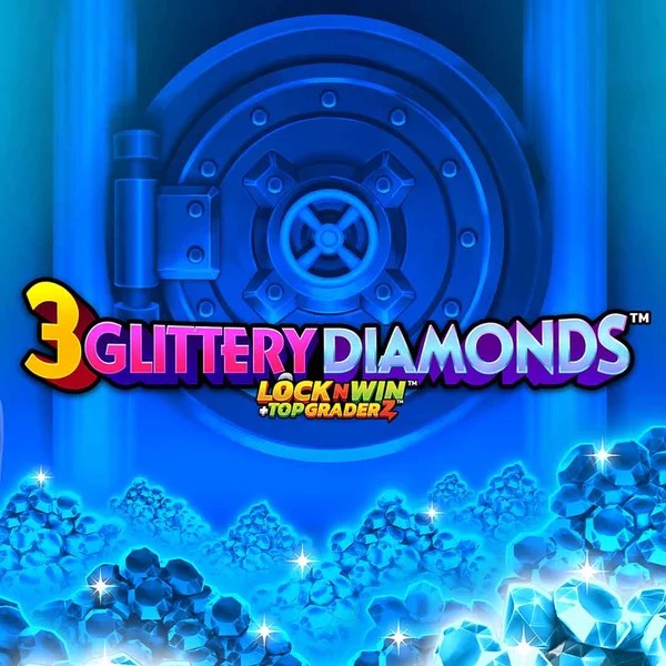 3 Glittery Diamonds slot icon by PearFiction Studios, available at Slotoro Casino