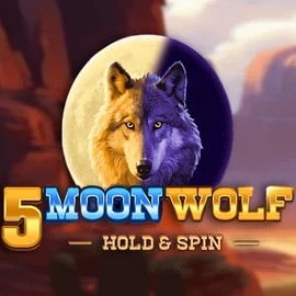 Official Slots logo: 5 Moon Wolf by Apparat Gaming at Slotoro Casino
