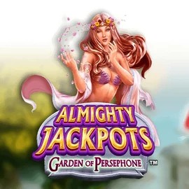 Almighty Jackpots: Garden of Persephone slot logo by Novomatic at Slotoro Casino