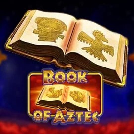 Book of Aztec online game logo by Amatic Industries on slotoroo.org