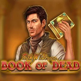 Book of Dead online game logo by Play'n GO on slotoroo.org