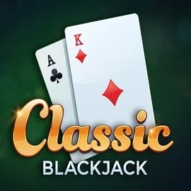 Classic Blackjack logo by Red Tiger Gaming at Slotoro Casino