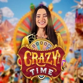 Crazy Time logo by Evolution at Slotoro Casino