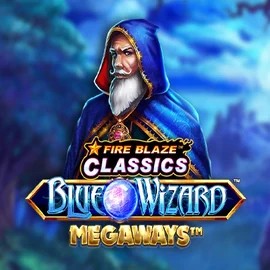 Fire Blaze Blue Wizard Megaways online slot from Rarestone Gaming – play at slotoroo.org