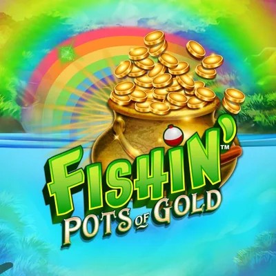 Slots logo of Fishin Pots Of Gold from Gameburger Studios at Slotoro Casino
