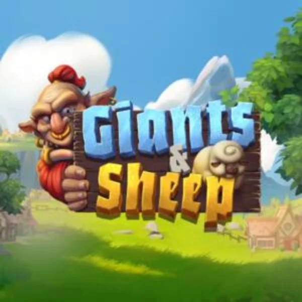 Giants and Sheep slot logo by Relax Gaming at Slotoro Casino