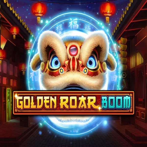 Golden Roar BOOM slot logo by Greentube at Slotoro Casino