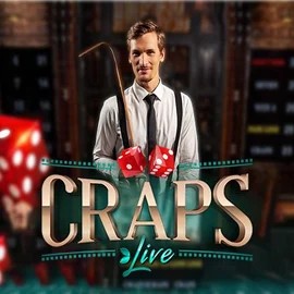 Live Craps online game logo by Evolution on slotoroo.org