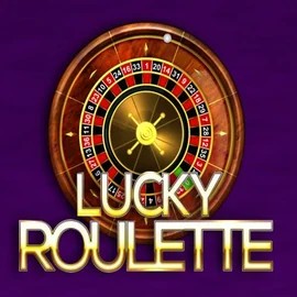 Lucky Roulette slot logo by Belatra Games at Slotoro Casino