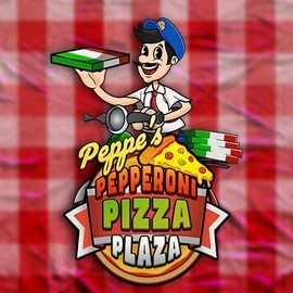 Peppe’s Pepperoni Pizza Plaza by Pragmatic Play, showcased at slotoroo.org – game logo