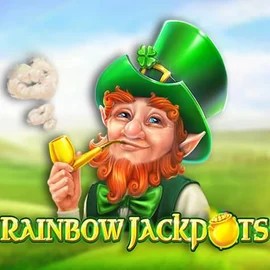 Rainbow Jackpots slot visual from Red Tiger Gaming available on slotoroo.org