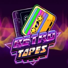 Retro Tapes slot logo by Push Gaming at Slotoro Casino