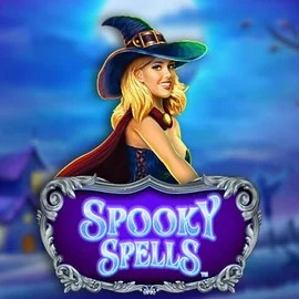 Spooky Spells slot logo by Novomatic at Slotoro Casino