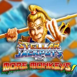Stellar Jackpots with More Monkeys logo by Lightning Box Game Slotoro Casino