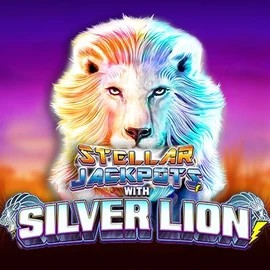 Stellar Jackpots with Silver Lion by Lightning Box Game, showcased at slotoroo.org – game logo