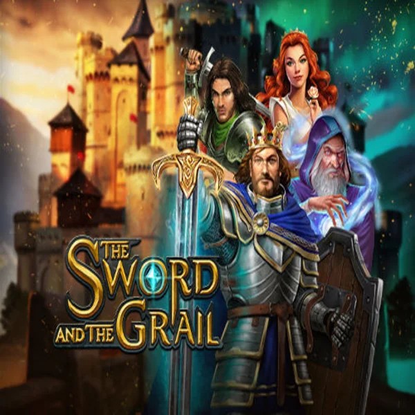 The Sword and the Grail logo by Play'n GO at Slotoro Casino