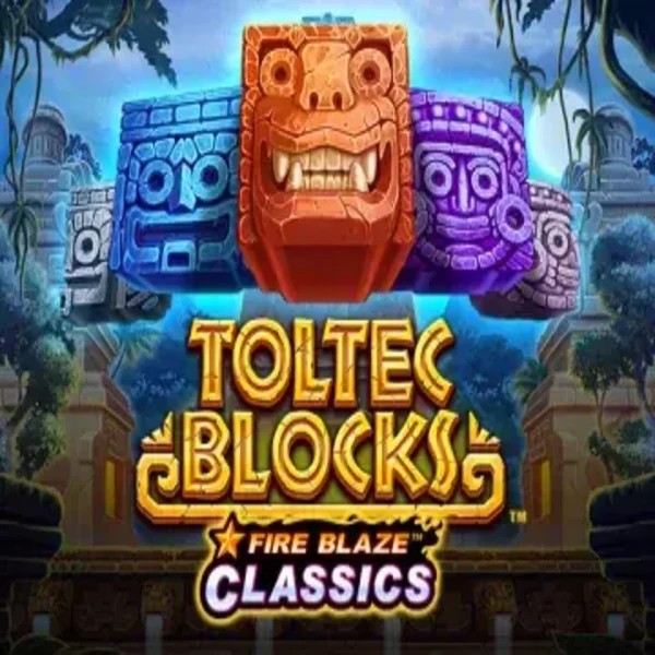 Enjoy Fire Blaze: Toltec Blocks by Rarestone Gaming – logo hosted on slotoroo.org