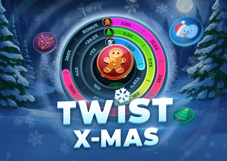 Twist X-mas logo by InOut Slotoro Casino
